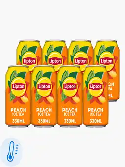 Flink Lipton Ice Tea Peach 33cl 8x aanbieding