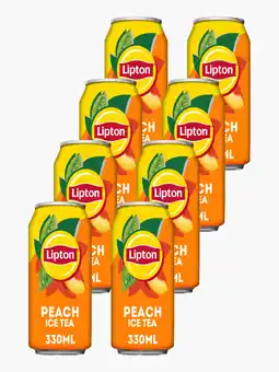 Flink Lipton Ice Tea Peach 33cl 8x aanbieding