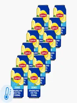 Flink Lipton Ice Tea Sparkling Zero 33cl 12x aanbieding
