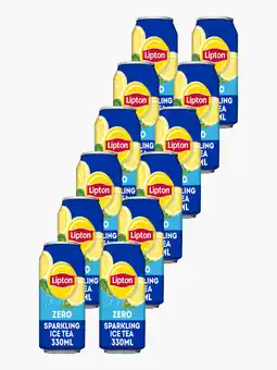 Flink Lipton Ice Tea Sparkling Zero 33cl 12x aanbieding