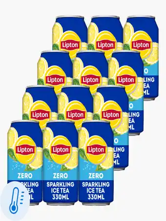Flink Lipton Ice Tea Sparkling Zero 33cl 12x aanbieding