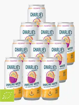 Flink Charlie's Organics Sparkling bio Passionfruit 33cl 10x aanbieding
