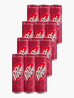 Flink Dr. Pepper can 33cl 12x aanbieding