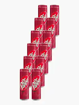 Flink Dr. Pepper can 33cl 12x aanbieding