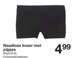 Zeeman Naadloze boxer met pijpjes aanbieding