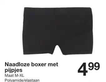Zeeman Naadloze boxer met pijpjes aanbieding