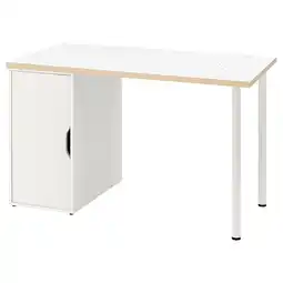 IKEA Lagkapten / alex Bureau, stippenpatroon/zwart wit, 120x60 cm aanbieding