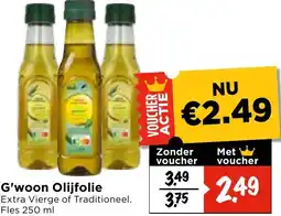 Vomar Voordeelmarkt G'woon Olijfolie aanbieding