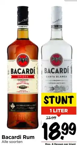 Vomar Voordeelmarkt Bacardi Rum aanbieding