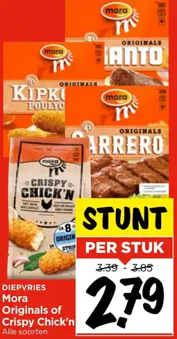 Vomar Voordeelmarkt Mora Originals of Crispy Chick'n aanbieding