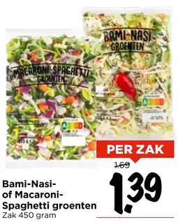 Vomar Voordeelmarkt Bami-Nasi of Macaroni Spaghetti groenten aanbieding