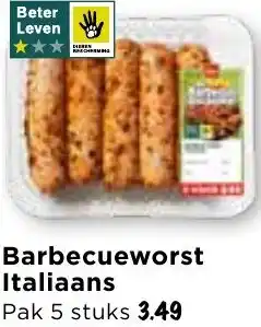 Vomar Voordeelmarkt Barbecueworst Italiaans aanbieding