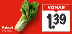 Vomar Voordeelmarkt Paksoi aanbieding