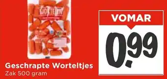 Vomar Voordeelmarkt Geschrapte Worteltjes aanbieding