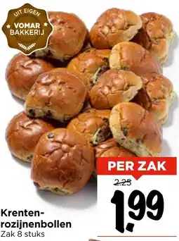 Vomar Voordeelmarkt Krenten Rozijnenbollen aanbieding