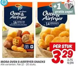Dekamarkt Mora oven & airfryer snacks aanbieding