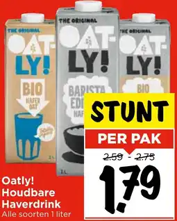 Vomar Voordeelmarkt Oatly! Houdbare Haverdrink aanbieding