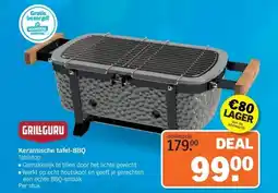 Albert Heijn GRILLGURU Keramische tafel-BBQ Tabletop aanbieding