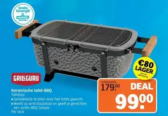 Albert Heijn GRILLGURU Keramische tafel-BBQ Tabletop aanbieding
