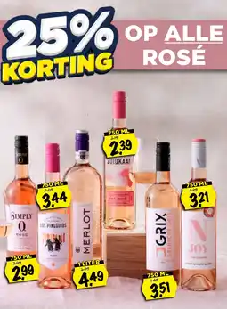 Vomar Voordeelmarkt Op alle rosé aanbieding