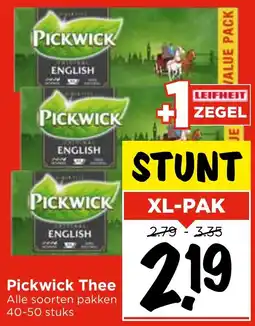 Vomar Voordeelmarkt Pickwick Thee aanbieding