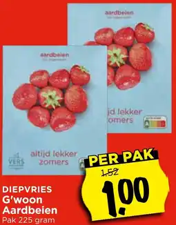 Vomar Voordeelmarkt G'woon Aardbeien aanbieding