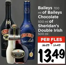 Vomar Voordeelmarkt Baileys of Baileys Chocolate of Sheridan's Double Irish aanbieding
