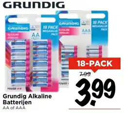 Vomar Voordeelmarkt Grundig Alkaline Batterijen aanbieding