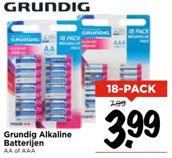 Vomar Voordeelmarkt Grundig Alkaline Batterijen aanbieding