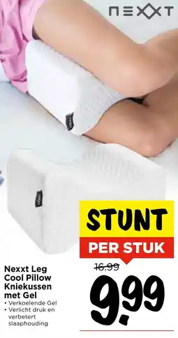 Vomar Voordeelmarkt Nexxt Leg Cool Pillow Kniekussen met Gel aanbieding