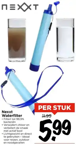 Vomar Voordeelmarkt Nexxt Waterfilter aanbieding
