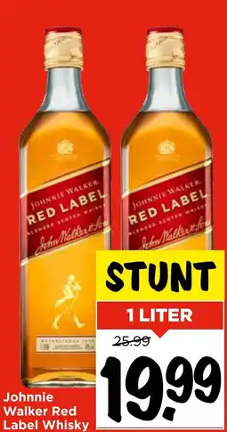 Vomar Voordeelmarkt Johnnie Walker Red Label Whisky aanbieding