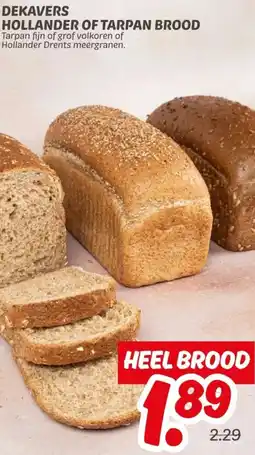 Dekamarkt Dekavers hollander of tarpan brood aanbieding