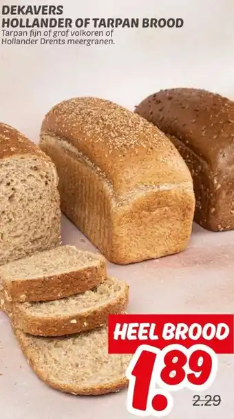 Dekamarkt Dekavers hollander of tarpan brood aanbieding