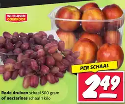 Nettorama Rode druiven of nectarines aanbieding