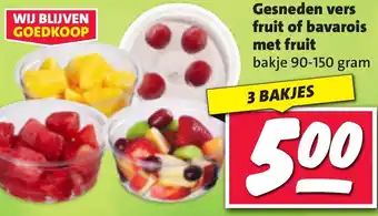 Nettorama Gesneden vers fruit of bavarois met fruit aanbieding