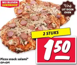 Nettorama Pizza snack salami aanbieding