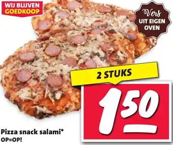 Nettorama Pizza snack salami aanbieding