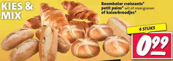 Nettorama Roomboter croissants petit pains of kaiserbroodjes aanbieding