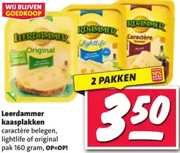 Nettorama Leerdammer kaasplakken aanbieding