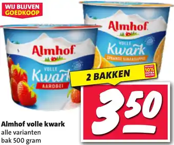 Nettorama Almhof volle kwark aanbieding