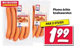 Nettorama Pluma échte knakworsten aanbieding