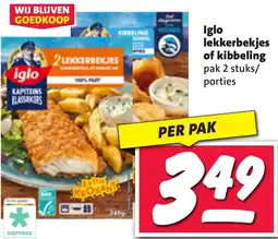 Nettorama Iglo lekkerbekjes of kibbeling aanbieding