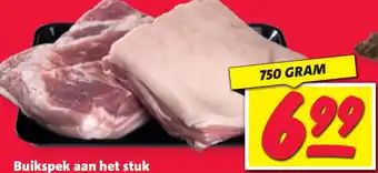 Nettorama Buikspek aan het stuk aanbieding