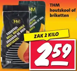 Nettorama THM houtskool of briketten aanbieding