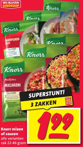 Nettorama Knorr mixen of sauzen aanbieding