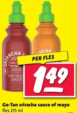 Nettorama Go-Tan sriracha sauce of mayo aanbieding