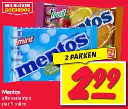Nettorama Mentos aanbieding