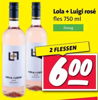 Nettorama Lola + Luigi rosé aanbieding