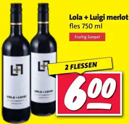 Nettorama Lola + Luigi merlot aanbieding